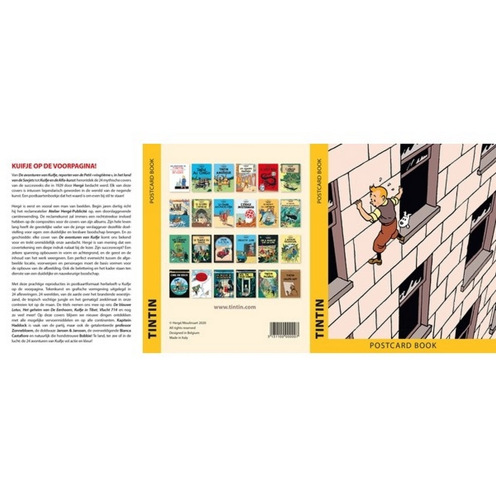 POSTCARD: Tintin Album Cover Pack