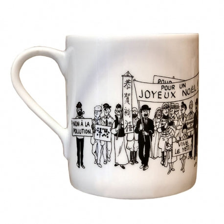 CROCKERY: Mug - B&W Greeting Wishes 1972