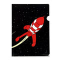 A4 PLASTIC FOLDER: Rocket