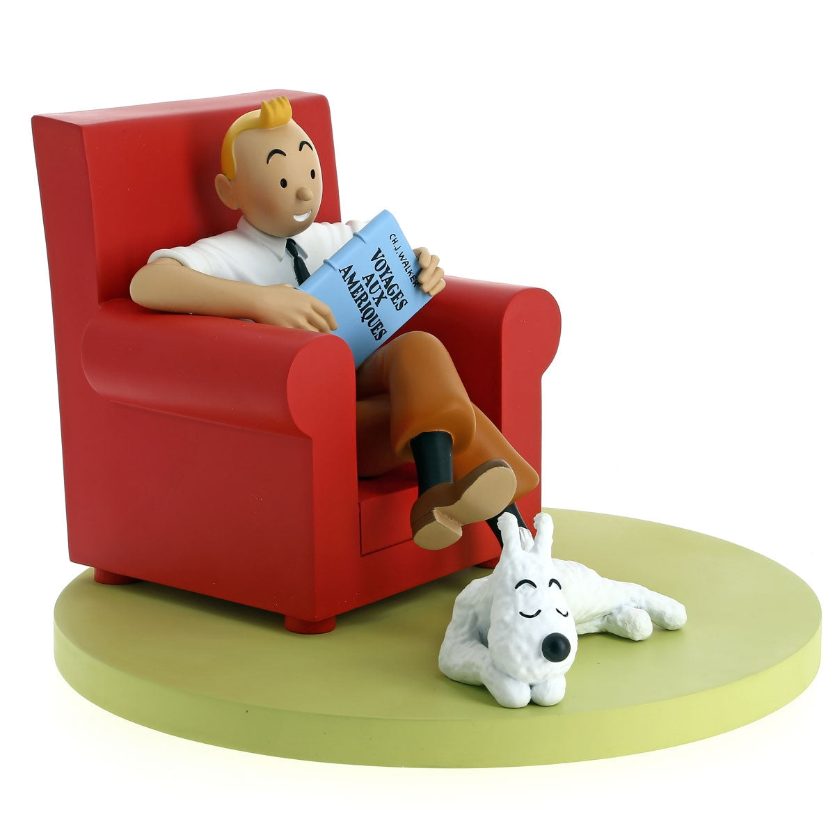 PREORDER) RESIN COLLECTIBLE: Tintin & Snowy on the Grass – TINTIN