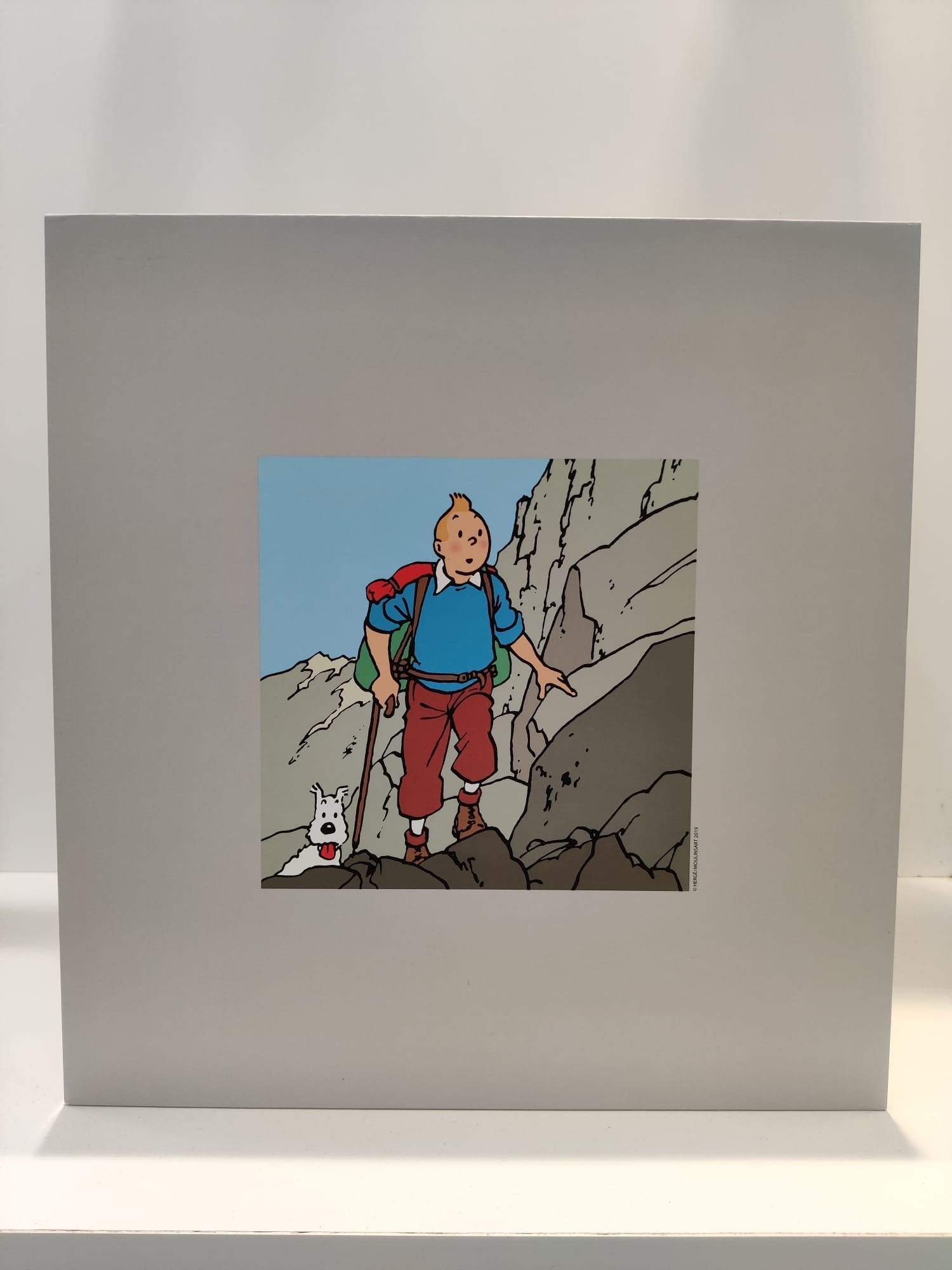 (PREORDER) RESIN COLLECTIBLE: Tintin & Snowy Hiking