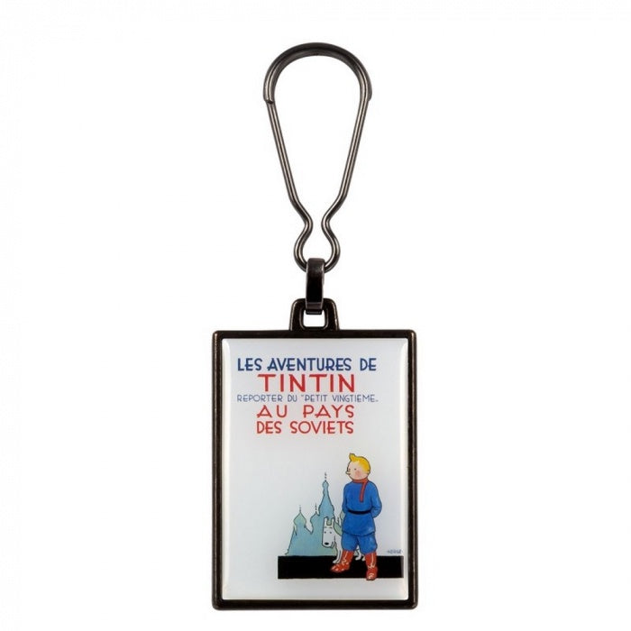 (PREORDER) METAL KEYRING: Tintin in the Land of the Soviets