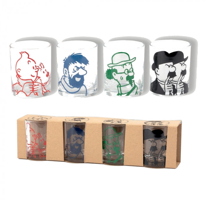 (PREORDER) CROCKERY: Glass - Character set of 4