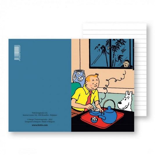 NOTEBOOK: Tintin Drinking his Tea (Small)