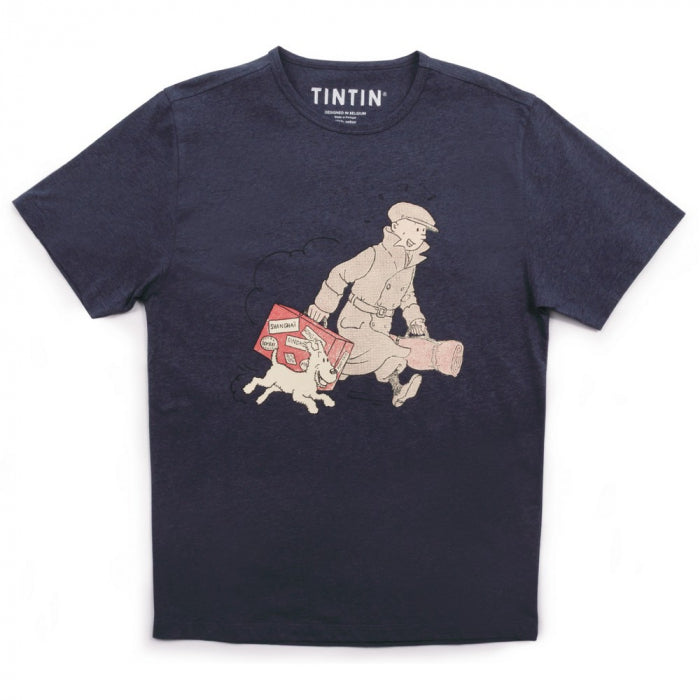 T-shirt Tintin 100% Coton Noir - Taille M - Édition Moulinsart 2022 - Neuf étiqueté