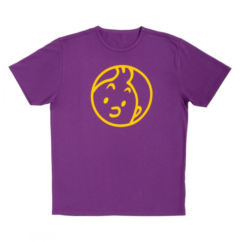 T-SHIRT: Tintin Face (Purple)