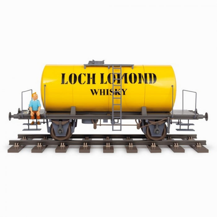 (PREORDER) RESIN COLLECTIBLE: Tintin & Snowy on the Wagon Loch Lomond 77cm