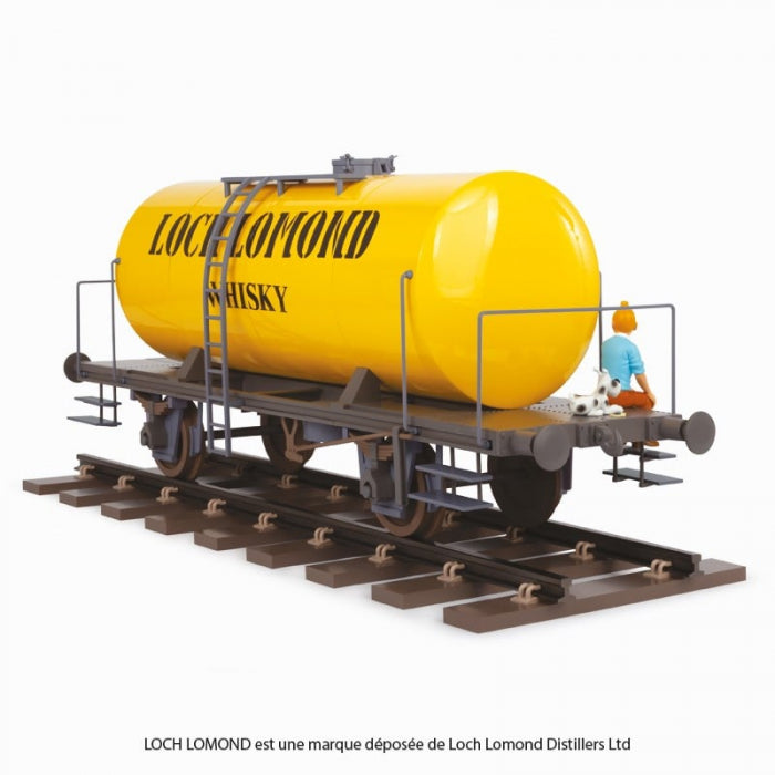 (PREORDER) RESIN COLLECTIBLE: Tintin & Snowy on the Wagon Loch Lomond 77cm